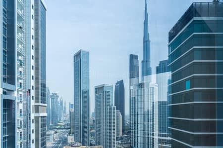 Office for Rent in Business Bay, Dubai - BURJ VIEW | HIGH FLOOR | NEWLY FITTED OFF