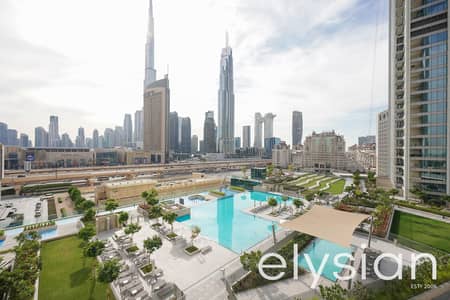 3 Bedroom Apartment for Sale in Za'abeel, Dubai - Corner Unit | Burj and Pool View | 2 Balconies