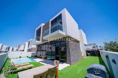 5 Bedroom Villa for Sale in DAMAC Hills, Dubai - Huge Corner Villa | Private Pool | Trump Cluster