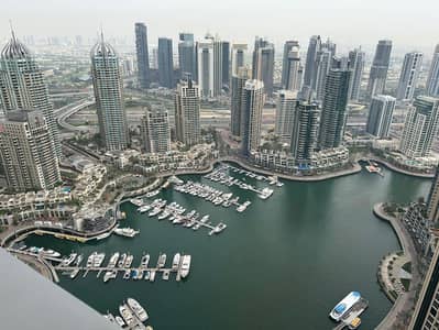 2 Bedroom Apartment for Rent in Dubai Marina, Dubai - Marina view | High floor | Vacant now | Furnished