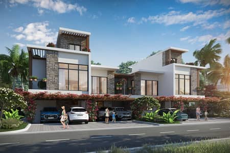 4 Bedroom Townhouse for Sale in DAMAC Lagoons, Dubai - Single Row | Community View | Payment Plan