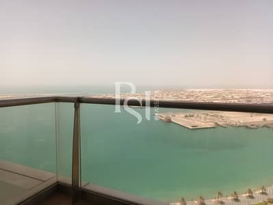 2 Bedroom Apartment for Rent in Corniche Area, Abu Dhabi - al-reef-tower-corniche-abu-dhabi-balcony-view (1). JPG