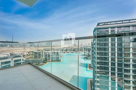 2 Bedroom Apartment for Rent in Mohammed Bin Rashid City, Dubai - Vacant | Burj Khalifa & lagoon view | 2BR + maid