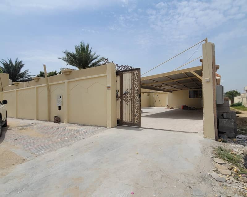 Ground floor portion villa for rent. Rawda-3 Ajman. 4 bedroom hall. 4 washroom. Kitchen Car parking with ac. On the road. Yearly rent 60,000.