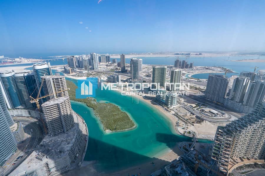 Furnished High Floor 2BR+1|Sea View|Ready To Move