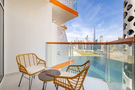Studio for Rent in Business Bay, Dubai - Luxury | Studio |Burj Khalifa Canal View