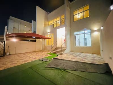 6 Bedroom Villa Compound for Rent in Mohammed Bin Zayed City, Abu Dhabi - Spanish Style Villa | 06 Bedroom | Front yard | covered parking