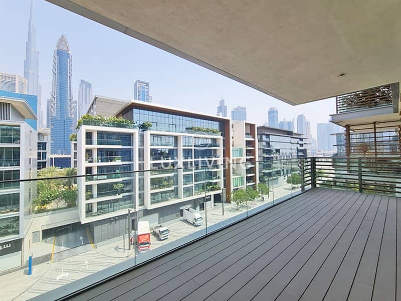 Burj View | Unfurnished | 2BR with Maid's Room