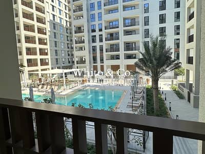 3 Bedroom Apartment for Rent in Dubai Creek Harbour, Dubai - Stunning Pool View I Unfurnished Unit