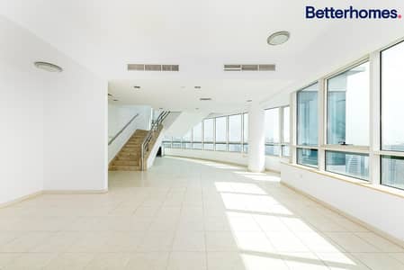 4 Bedroom Apartment for Rent in Dubai Marina, Dubai - JLT view | High floor | Duplex