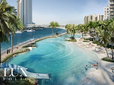 3 Bedroom Flat for Sale in Dubai Creek Harbour, Dubai - Full Canal and Beach View | PHPP - SC Waiver