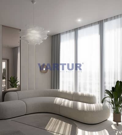 1 Bedroom Flat for Sale in Jumeirah Village Circle (JVC), Dubai - Living room. jpg