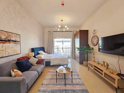 Studio for Rent in Jumeirah Village Circle (JVC), Dubai - Furnished | With Bills | Villa View | High Floor