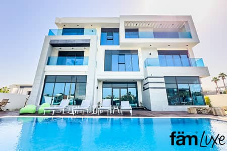 8 Bedroom Villa for Rent in Palm Jumeirah, Dubai - 8BR Custom Villa PALM BILLIONAIRES Frond