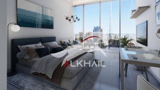 1 Bedroom Flat for Sale in Downtown Dubai, Dubai - Image_Society House_Studio Full Room with Burj View. jpg