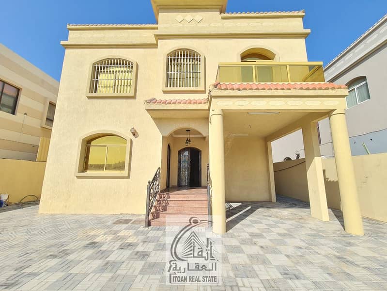 For rent, a villa in Al Mouihat area, consisting of 6 rooms, a sitting room, a hall, and a maid’s room