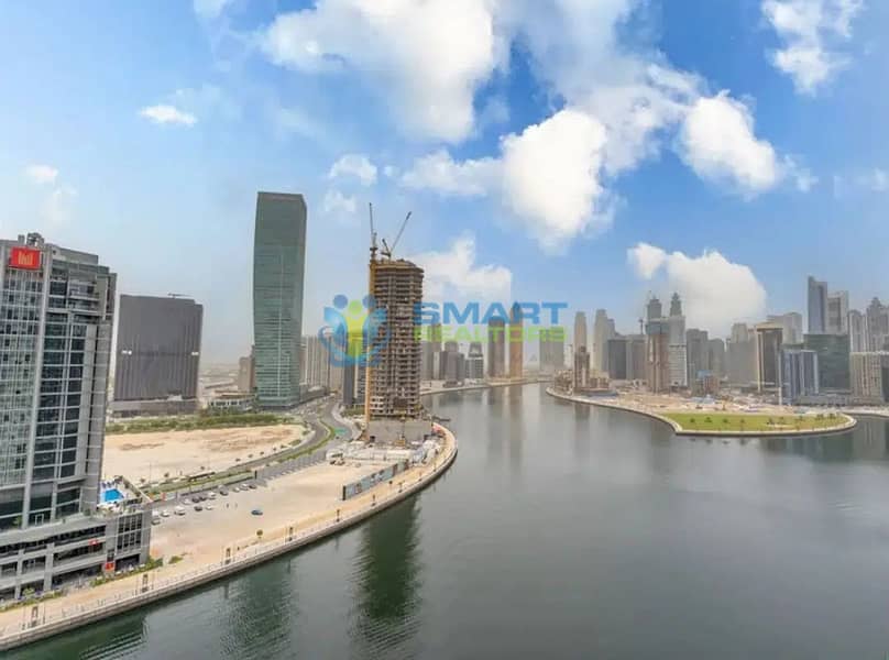 Large 2br. Luxury furnished. Canal views. High floor. 2.8M