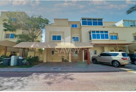 READY TO MOVE 3BR+MAID VILLA|SECURED COMMUNITY