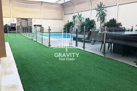 5 Bedroom Villa for Sale in Al Raha Golf Gardens, Abu Dhabi - Upgraded 5BR Villa w/ private swimming pool - Qattouf 5 Bedroom Villa for Sale in Al Raha Golf Gardens, Abu Dhabi - Upgraded 5BR Villa w/ private swimming pool - Qattouf