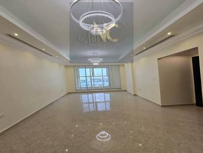 Available for annual rent 3 rooms apartment with maid's room and hall with 5 bathrooms in Al Rawda 3 with a free month and free parking inside the tow
