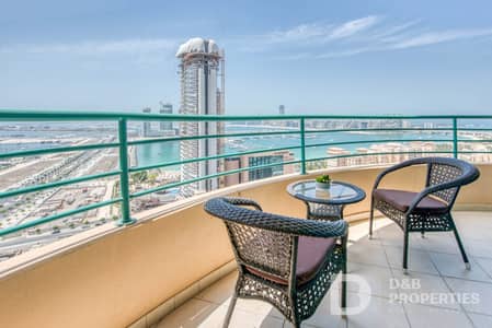 2 Bedroom Apartment for Rent in Dubai Marina, Dubai - Sea View | Furnished | Spacious unit