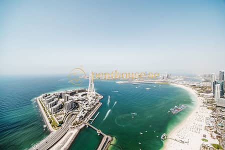 朱美拉海滩住宅（JBR）， 迪拜 3 卧室公寓待租 - 位于朱美拉海滩住宅（JBR），朱美拉谦恭度假酒店和水疗中心，朱美拉门户2号大厦 3 卧室的公寓 750000 AED - 8792832