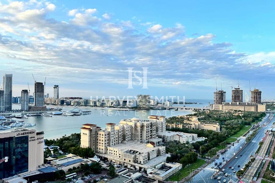 位于迪拜码头，滨海皇冠塔楼 2 卧室的公寓 190000 AED - 8794568