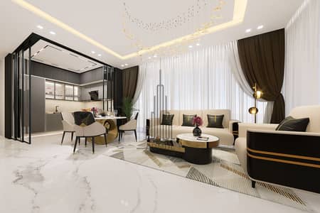 فلیٹ 1 غرفة نوم للبيع في الخليج التجاري، دبي - Living_room. png