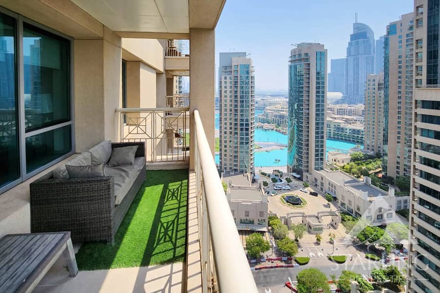 Furnished | View of Fountain | High Floor