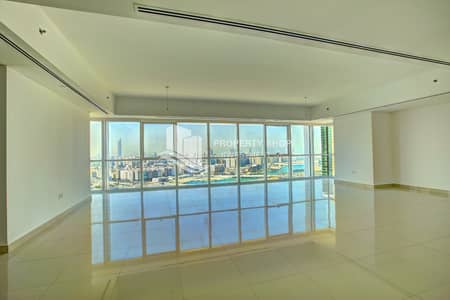 فلیٹ 4 غرف نوم للبيع في جزيرة الريم، أبوظبي - 4-br-apartment-abu-dhabi-al-reem-island-marina-square-mag-5-residences-living-area. JPG