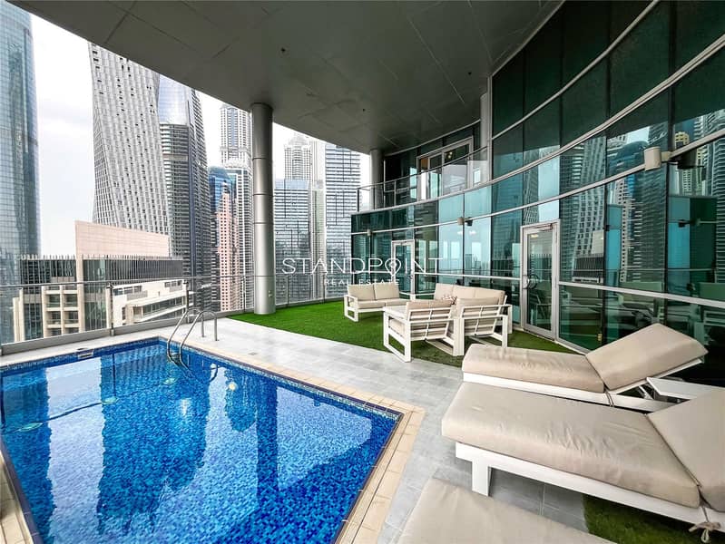 位于迪拜码头，滨海阳台公寓大楼 4 卧室的顶楼公寓 849999 AED - 8796826