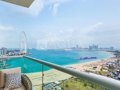 2 Bedroom Apartment for Rent in Jumeirah Beach Residence (JBR), Dubai - Unfurnished | Slight Upgrade | Full Sea View