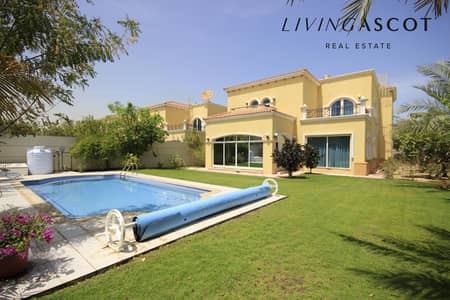 4 Bedroom Villa for Rent in Jumeirah Park, Dubai - Single Row | Corner Plot | Swimming Pool