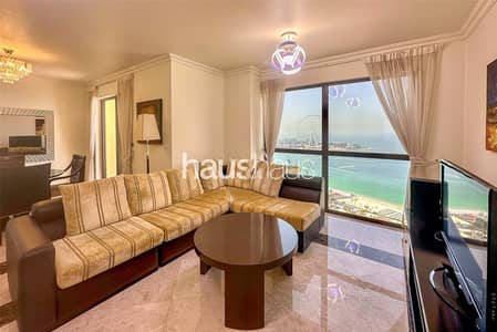 2 Bedroom Apartment for Rent in Jumeirah Beach Residence (JBR), Dubai - Furnished | Full Sea View | Available Now