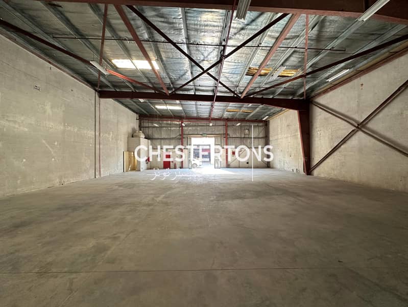 High Ceiling, Vacant Warehouse, Prime Location