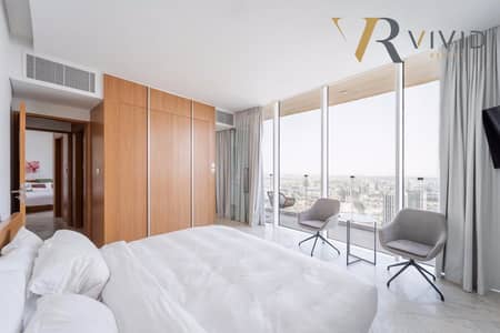 2 Bedroom Apartment for Sale in Jumeirah Village Circle (JVC), Dubai - High Floor | Furnished | Marina and Downtown Views