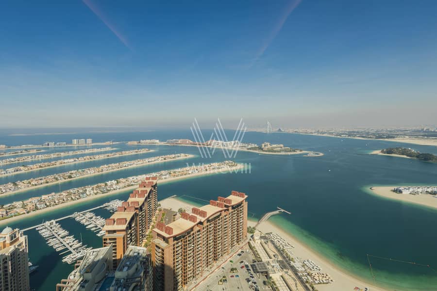 High Floor | Vacant | Burj Al Arab and Sea View