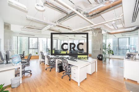 Office for Rent in Jumeirah Lake Towers (JLT), Dubai - Fully Furnished | Partitioned | Stunning Views