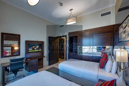 1 Bedroom Hotel Apartment for Rent in Dubai Production City (IMPZ), Dubai - Ghaya Grand Hotel Dubai- One Bedroom Twinroom 2. jpg