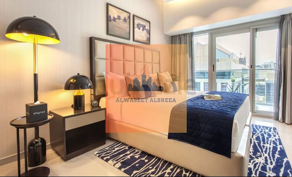 Monthly option 7500/- ! FULLY FURNISHED STUDIO ! BURJ KHALIFA AND CANAL VIEW !