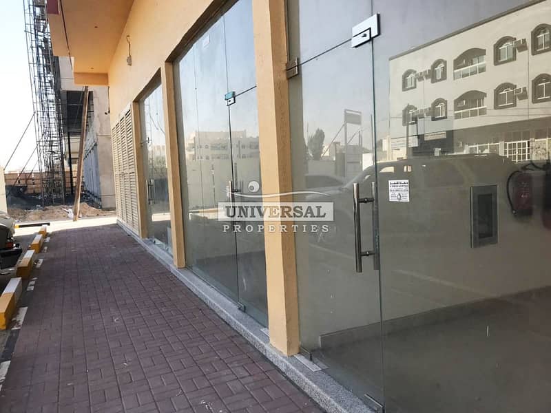 Main Road Facing Shop For Rent in Ajman Al Zahra Area With Parking Area Near by Abaya Round About uae
