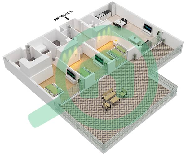 Type 3A / Unit 1 Floor 9