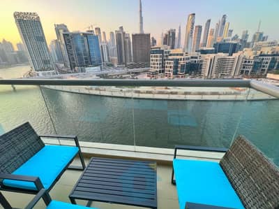 1 Bedroom Apartment for Rent in Business Bay, Dubai - Fully Furnished | Modern Amenities | View of Water