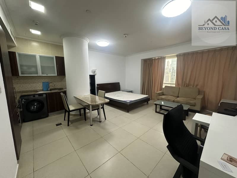 Fully Furnished Studio with Big and Beautiful Layout For Sale Next to Metro