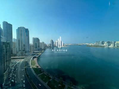 3 Bedroom Apartment for Rent in Al Majaz, Sharjah - Luxurious 3 BHK Full Sea View All Master Bedrooms Chiller Free Parking Free Maidroom No Security Deposit