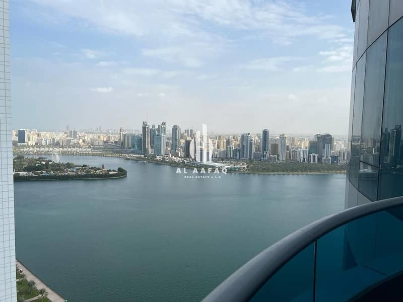 Luxurious 2bhk | Both Master Bedrooms |Corniche View | Parking free | Balcony Rent Only 72000