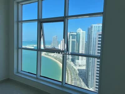 1 Bedroom Flat for Rent in Al Khan, Sharjah - Spacious 1bhk | New Tower | Master Bedroom | Corniche View | Parking free | Chiller free