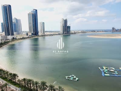 2 Bedroom Apartment for Rent in Al Khan, Sharjah - Full Sea-View & Spacious 2BHK with Free Parking