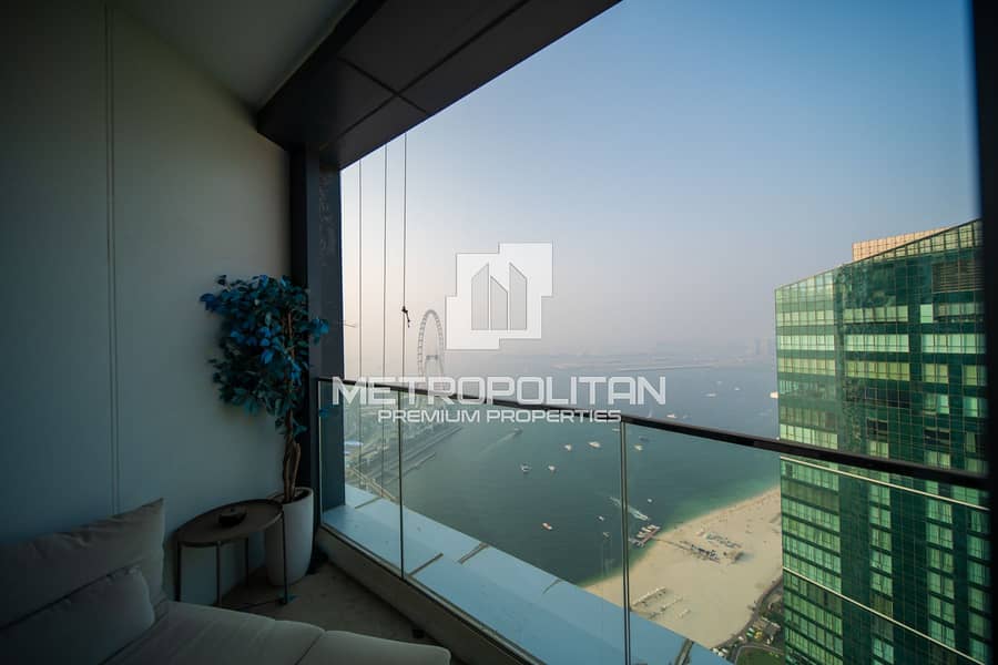 Fully Furnished | Full Sea View | Luxurious Unit