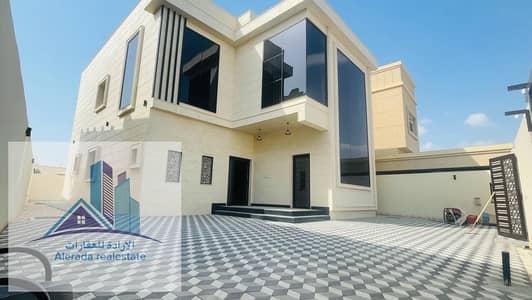 Large villa for sale in Al Mowaihat, first inhabitant, fully furnished tower, great location, near Al Tallah and Ajman Academy